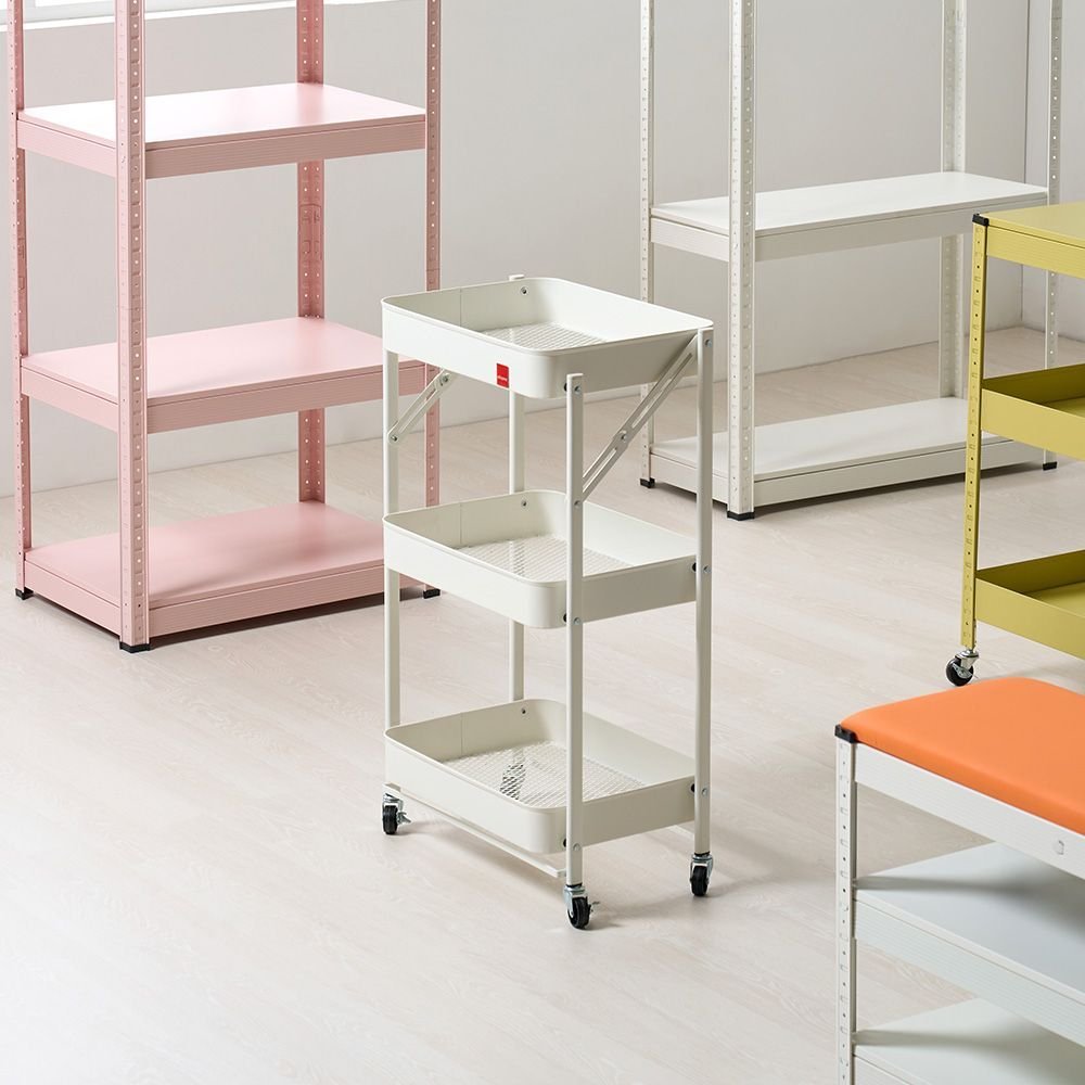 IKEA JÄRLÅSA イェルローサ ソファサイドテーブル キャスター付き［2色