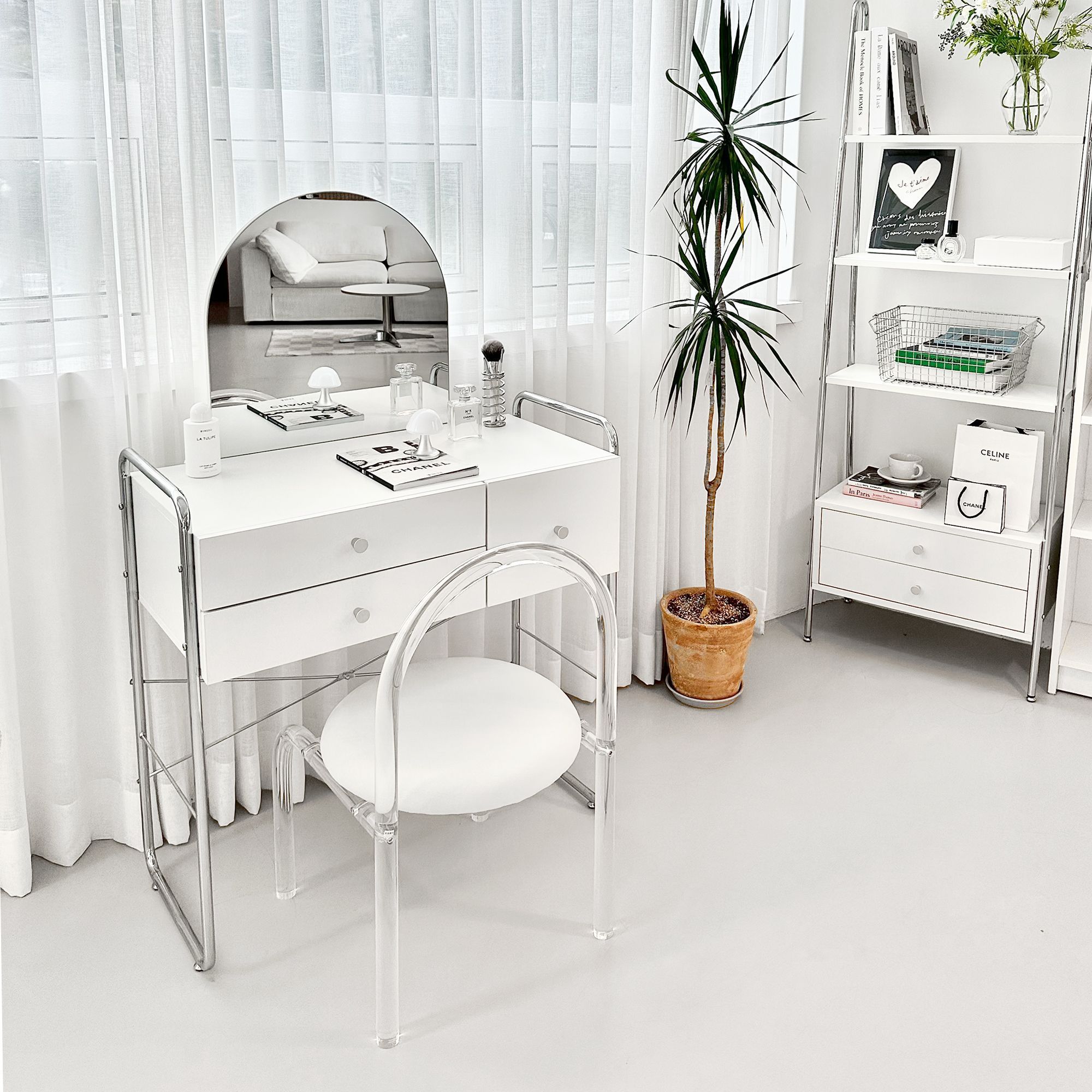 LIVING HIP SLEEK ミッドセンチュリーモダン ドレッサー［2種・2サイズ