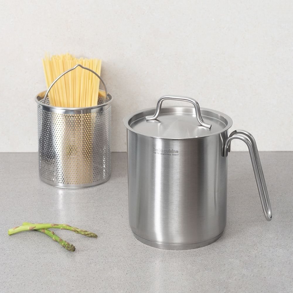 bella cuisine マルチポットセット ステンレス蓋付き 16cm シルバー