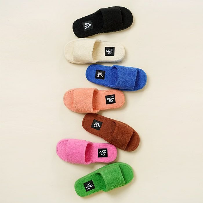 ROOM&HOME Terry ルームシューズ［7色・2サイズ］ オレンジ ピンク