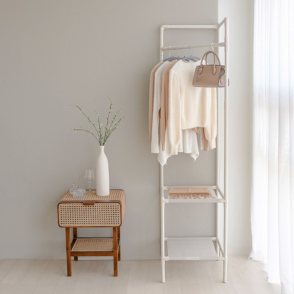 CLARO wave pipe ハンガーラック オリーブグリーン | ハンガーラック