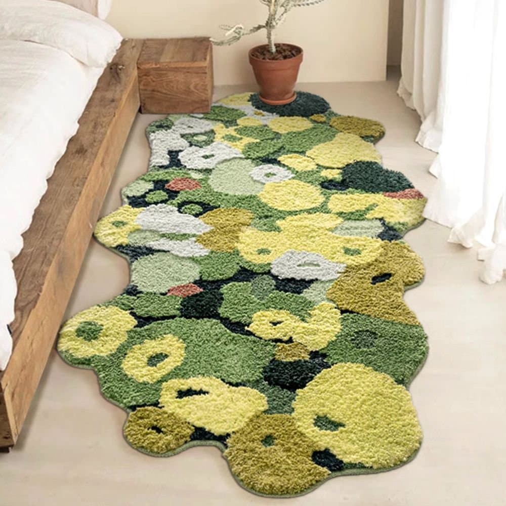 hanbit carpet MOSS FOREST GARDEN 洗えるラグ［4サイズ］ グリーン