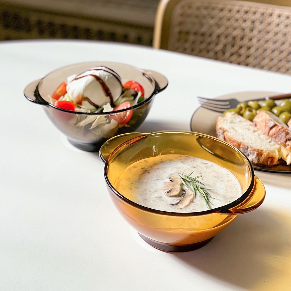 Duralex リス シリアルボウル［4色］ 透明 ブルー オレンジ ブラウン