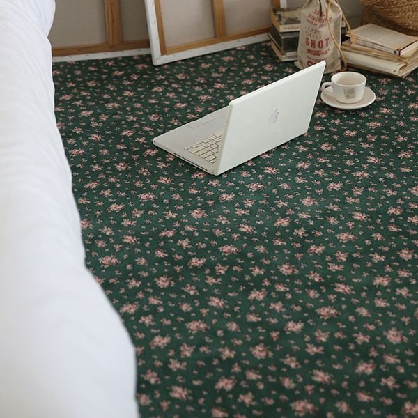 The Frigg NOAH floral 洗えるラグ［3サイズ］ グリーン 合成繊維